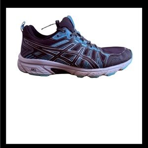ASICS Gel Venture 7 Women’s Gray Blue Trail Running Shoes Size 8.5 W Sneakers